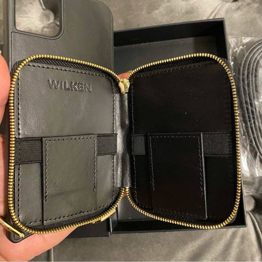 New iPhone 11 Pro Max Wilken Leather iPhone Crossbody Phone Case with Wallet - Picture 9 of 14